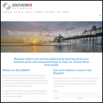 Screen shot of the Southern IT Networks Ltd website.