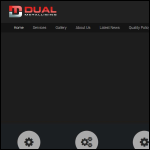 Screen shot of the Dual Metallising Ltd website.