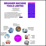Screen shot of the Brunner Machine Tools Ltd website.