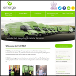 Screen shot of the EMERGE Recycling website.