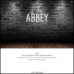 Screen shot of the Abbey Internet website.