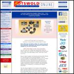 Screen shot of the Cotswold Engineering Supplies Ltd website.