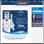 Screen shot of the The Classic Mineral Water Co website.