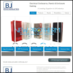 Screen shot of the B J Enclosures Ltd website.