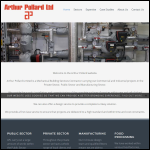 Screen shot of the Arthur Pollard Ltd website.