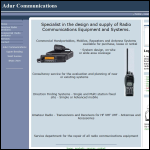 Screen shot of the Adur Communications website.