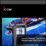 Screen shot of the ICOM UK Ltd website.