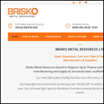 Screen shot of the Brisko Scaffolding Ltd website.