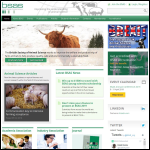 Screen shot of the The British Society of Animal Science website.
