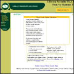 Screen shot of the Library Security Solutions Ltd website.