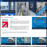 Screen shot of the Melaphone Visual Audio Ltd website.