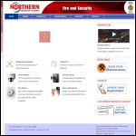 Screen shot of the Northern Security Alarms website.