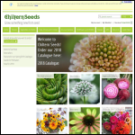 Screen shot of the Chiltern Seeds website.