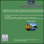 Screen shot of the D H A Pollution Control Ltd website.