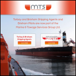 Screen shot of the Torbay & Brixham Shipping Agents Ltd website.