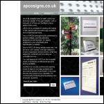 Screen shot of the APCO Sign Systems Ltd website.