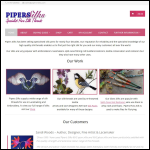 Screen shot of the Pipers Silks website.