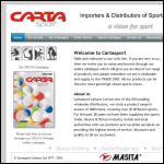 Screen shot of the Cartasport Leisure Ltd website.