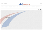Screen shot of the Club Colours website.