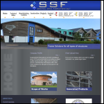 Screen shot of the Snashall Steel Fabrications Ltd website.