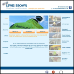Screen shot of the Lewis Brown Ltd website.