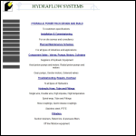 Screen shot of the Hydraflow Systems website.