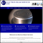 Screen shot of the Electron Beam Services Ltd website.