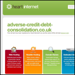 Screen shot of the Adverse Credit Debt Consolidation website.