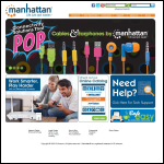 Screen shot of the Manhattan Products (Birmingham) Ltd website.