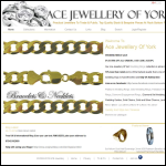Screen shot of the Ace Jewellery of York website.
