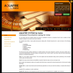 Screen shot of the Aquafire Systems website.