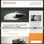 Screen shot of the Goldsbrough Consulting Ltd website.