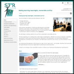 Screen shot of the ST*R Learning Ltd website.