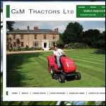 Screen shot of the C & M Tractors Ltd website.