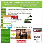 Screen shot of the Fentons of Bourne Ltd website.