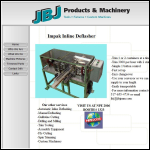 Screen shot of the JBJ Machinery Ltd website.