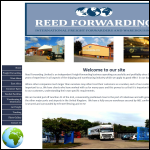 Screen shot of the Reed Forwarding Ltd website.