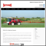 Screen shot of the Bateman Sprayers website.