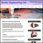 Screen shot of the Border Engineering Ltd website.