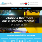 Screen shot of the Airgonomics Ltd website.