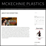 Screen shot of the Mckechnie Plastic Components (Derwent Operation) Ltd website.