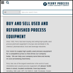 Screen shot of the Perry Process Equipment Ltd website.