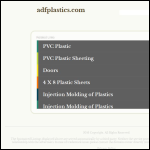 Screen shot of the A D F Plastic Supplies website.