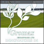 Screen shot of the Gromax Industries Ltd website.