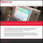 Screen shot of the Specnow Ltd website.