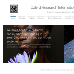 Screen shot of the Oxford Research International Ltd website.