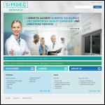 Screen shot of the Simbec Research Ltd website.