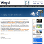 Screen shot of the Angel Security Systems website.