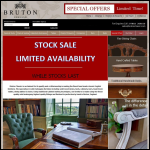 Screen shot of the Bruton Classic Furniture Co. Ltd website.