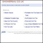 Screen shot of the Showers4u website.